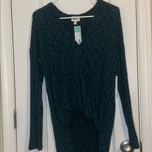 Paige VI Barely Front Ribbed Knit Top brand new with tags size Large